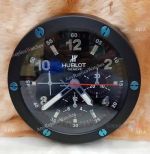 HUBLOT Big Bang Ferrari Replica Wall Clock - Black Steel